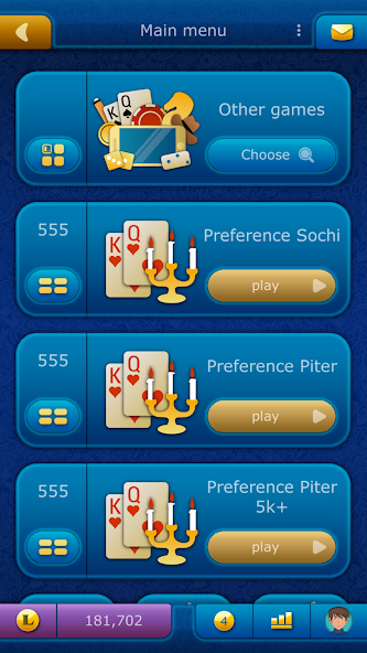 Preference LiveGames online