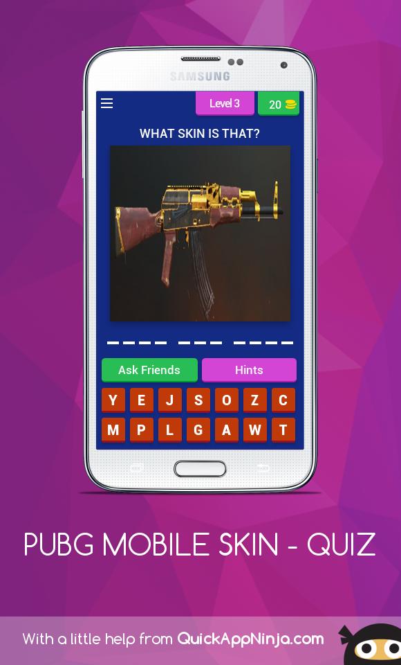 PUBG MOBILE SKIN - QUIZ