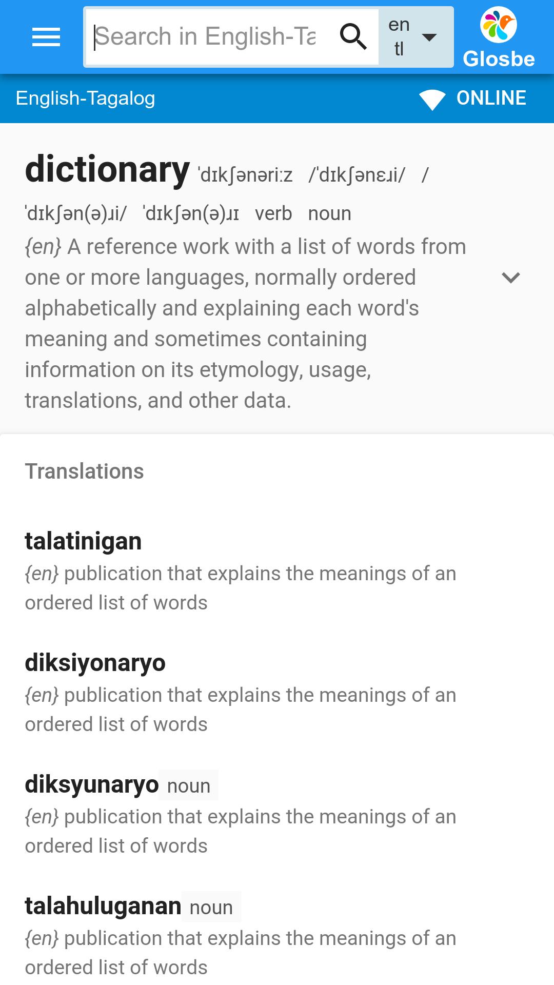 Tagalog-English Dictionary