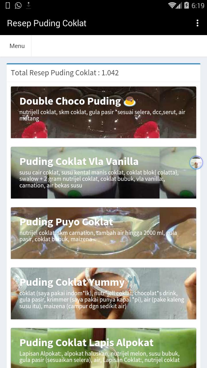 Resep Puding Coklat