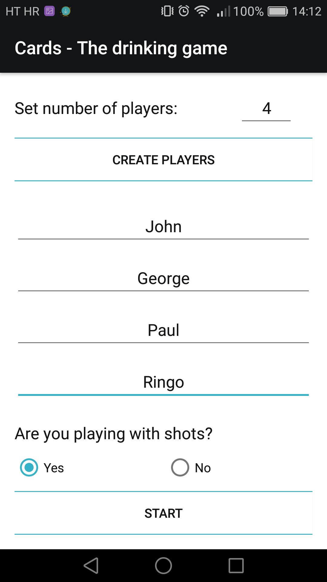 Cards - The drinking game