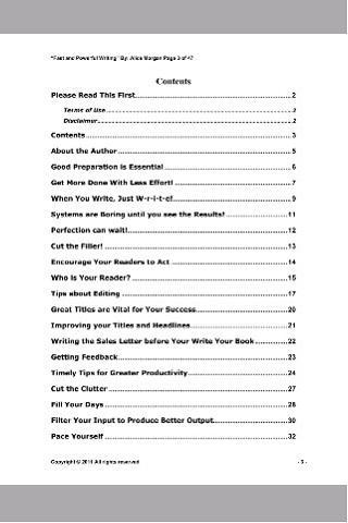 Fast&Powerful Writing Preview