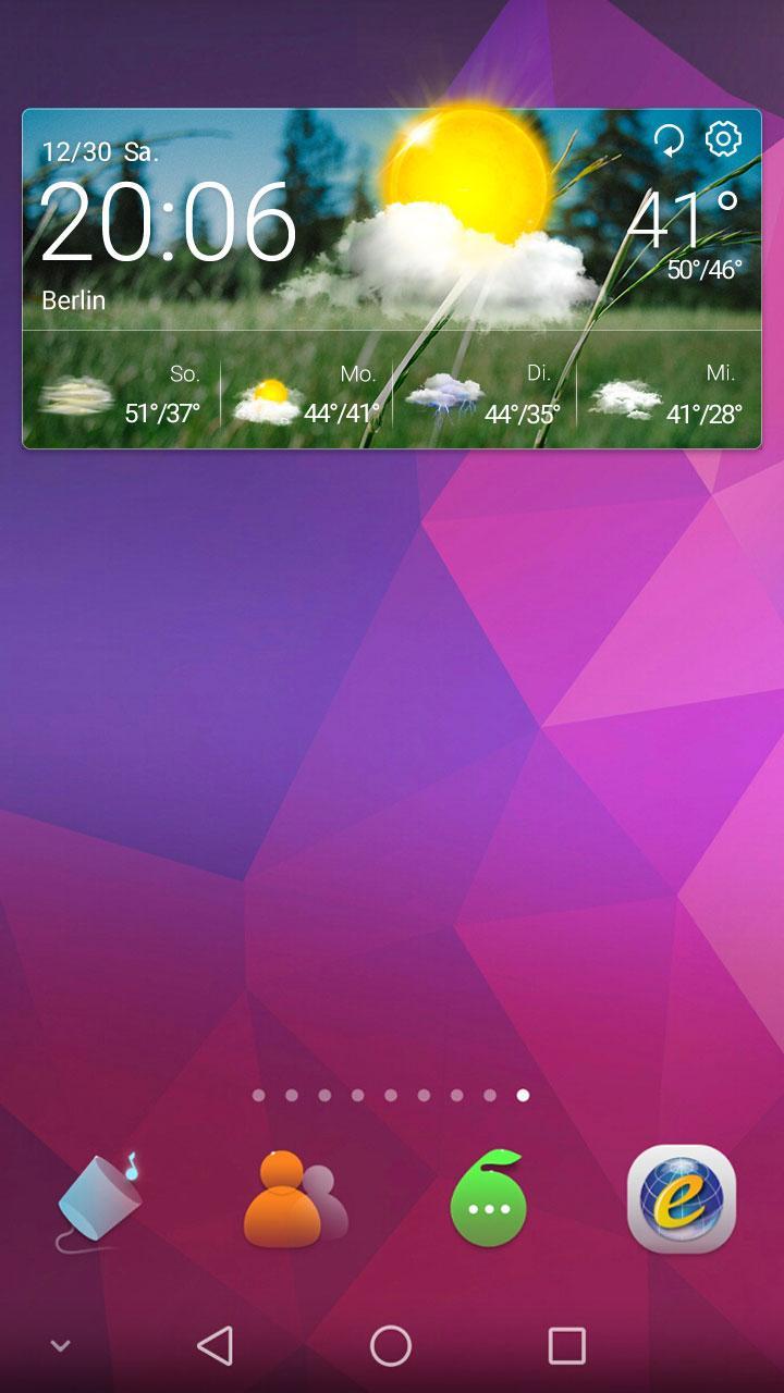 Wetter Widget - Gras