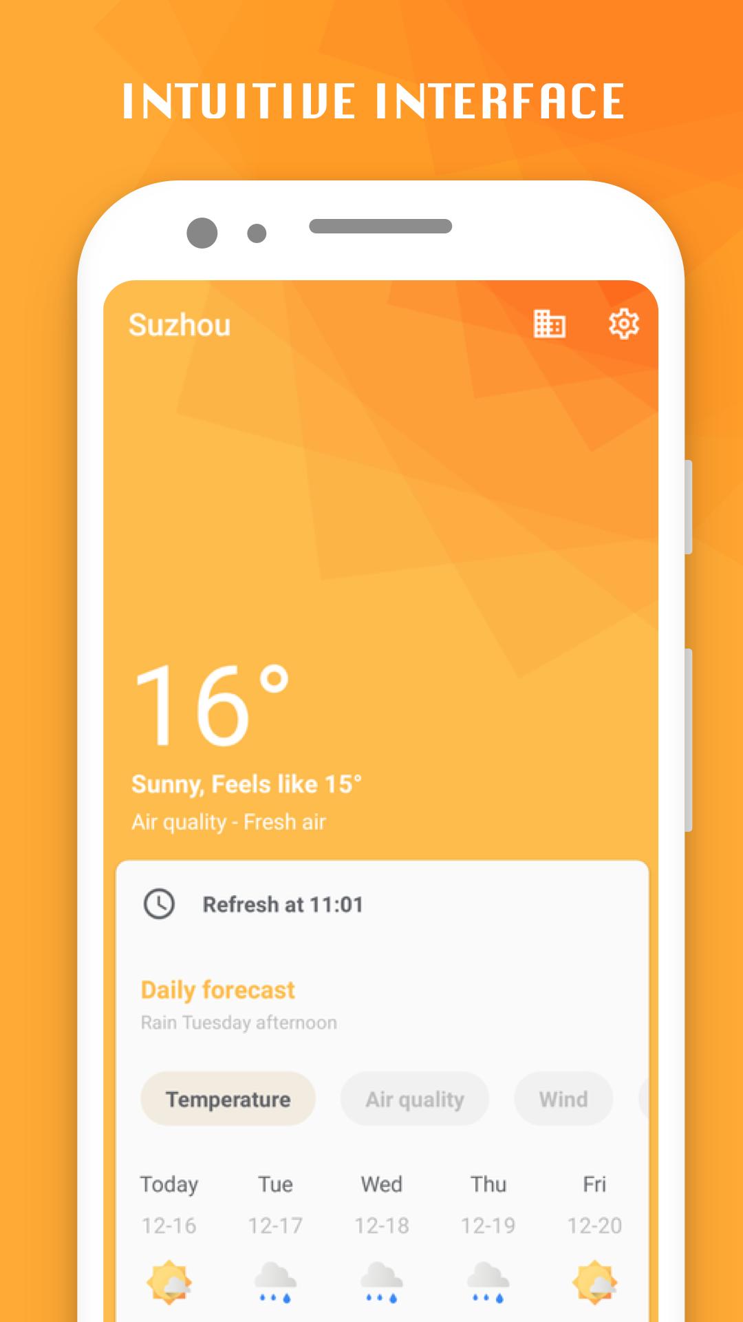 Accurate Weather forecast-Alerts,AirQuality