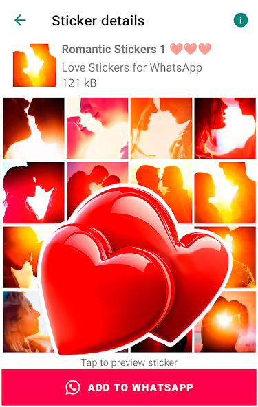 Romantic Love stickers