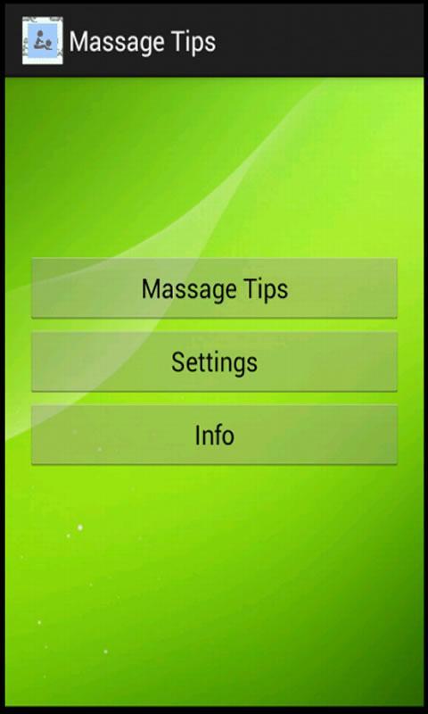 Massage Tips