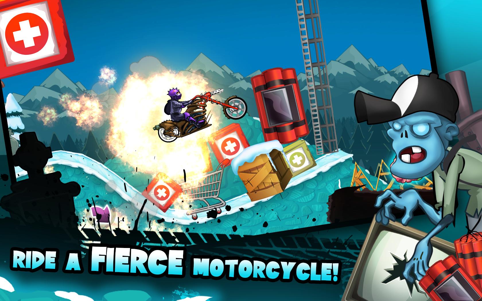 Zombie Shooter Motorcycle Race