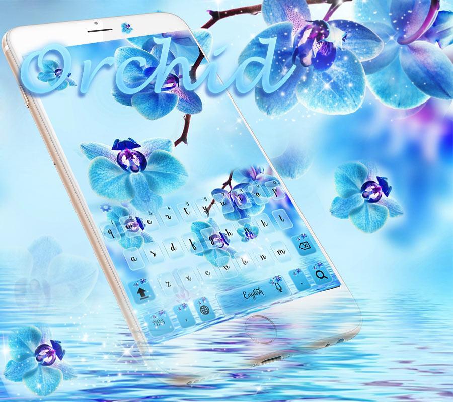 Blue orchid Keyboard theme
