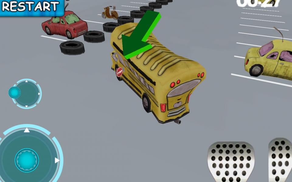 Cartoon car parking 3D two