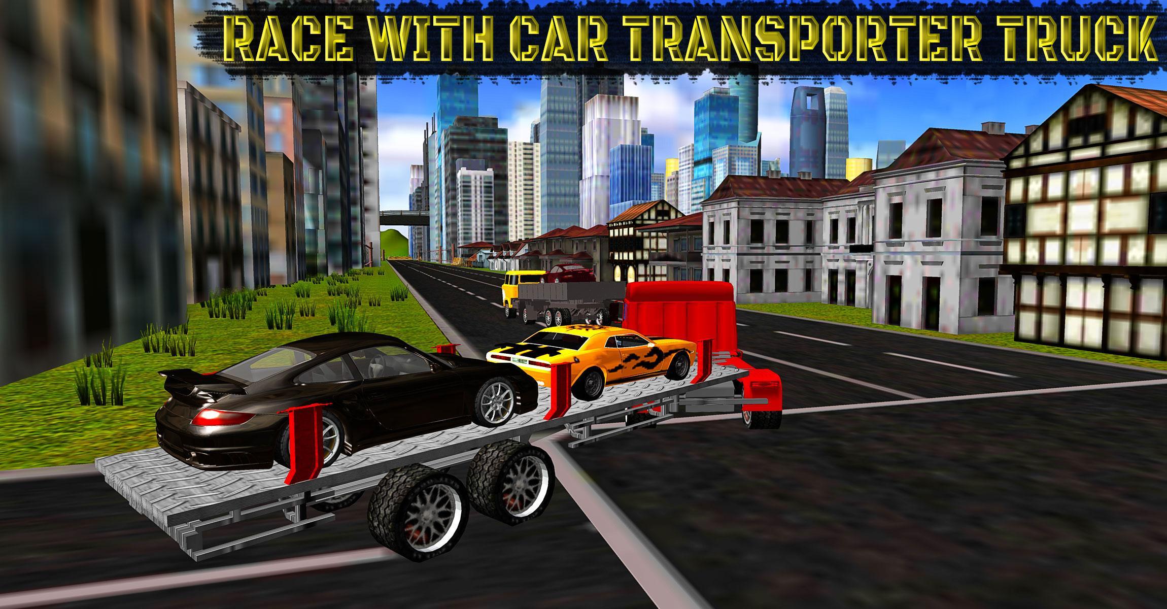 Car Transporter Truck Racing