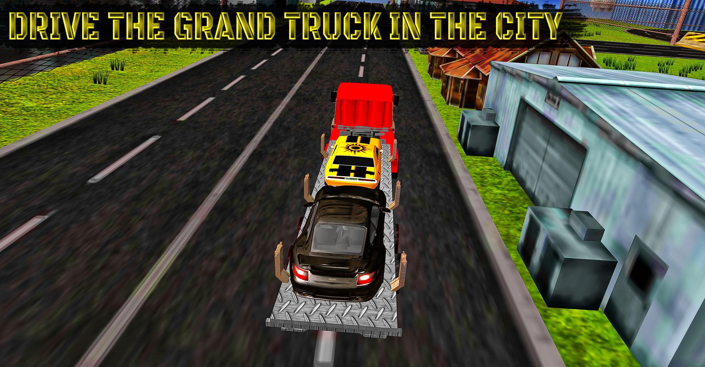 Car Transporter Truck Racing