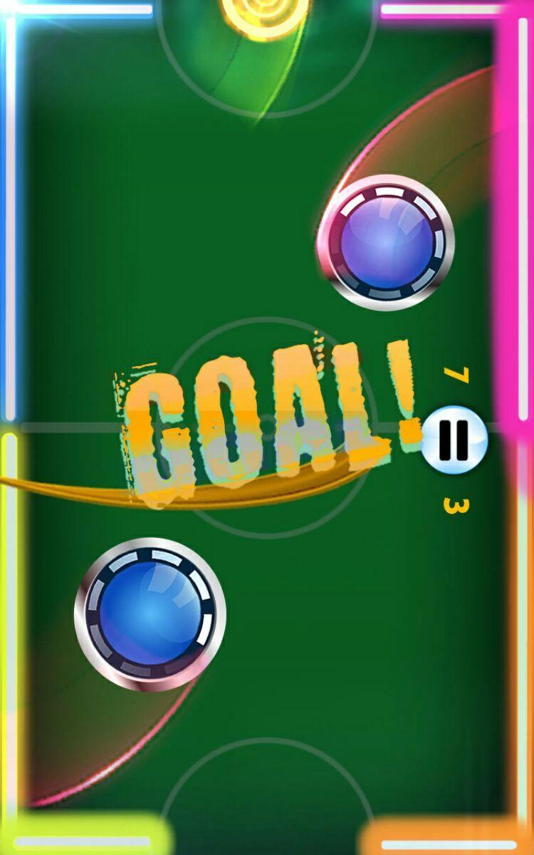 Glow Air Hockey 2 Players Online