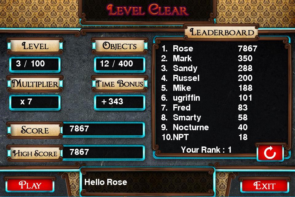 Challenge #57 Haunted House 3 Hidden Objects Games