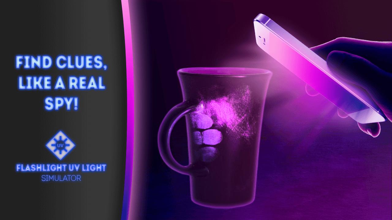 Flashlight UV light simulator