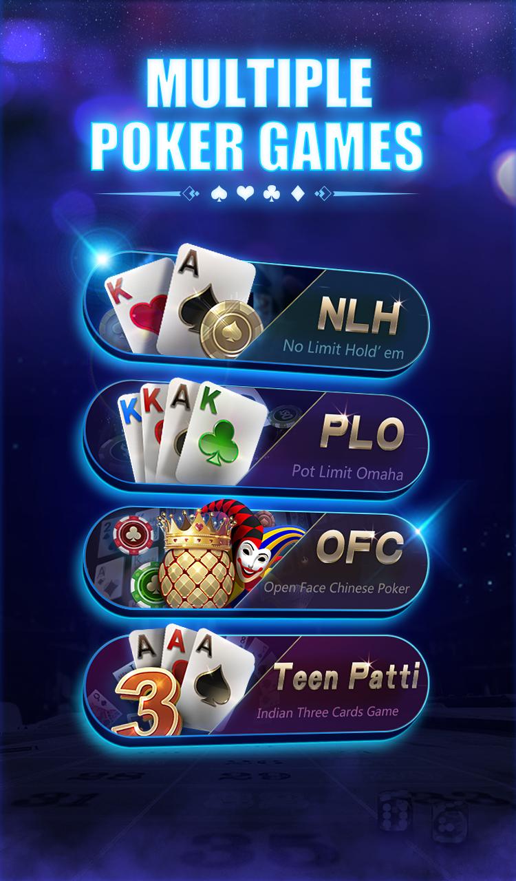 Mr.Poker -Texas Hold'em Poker, PLO, OFC, TeenPatti