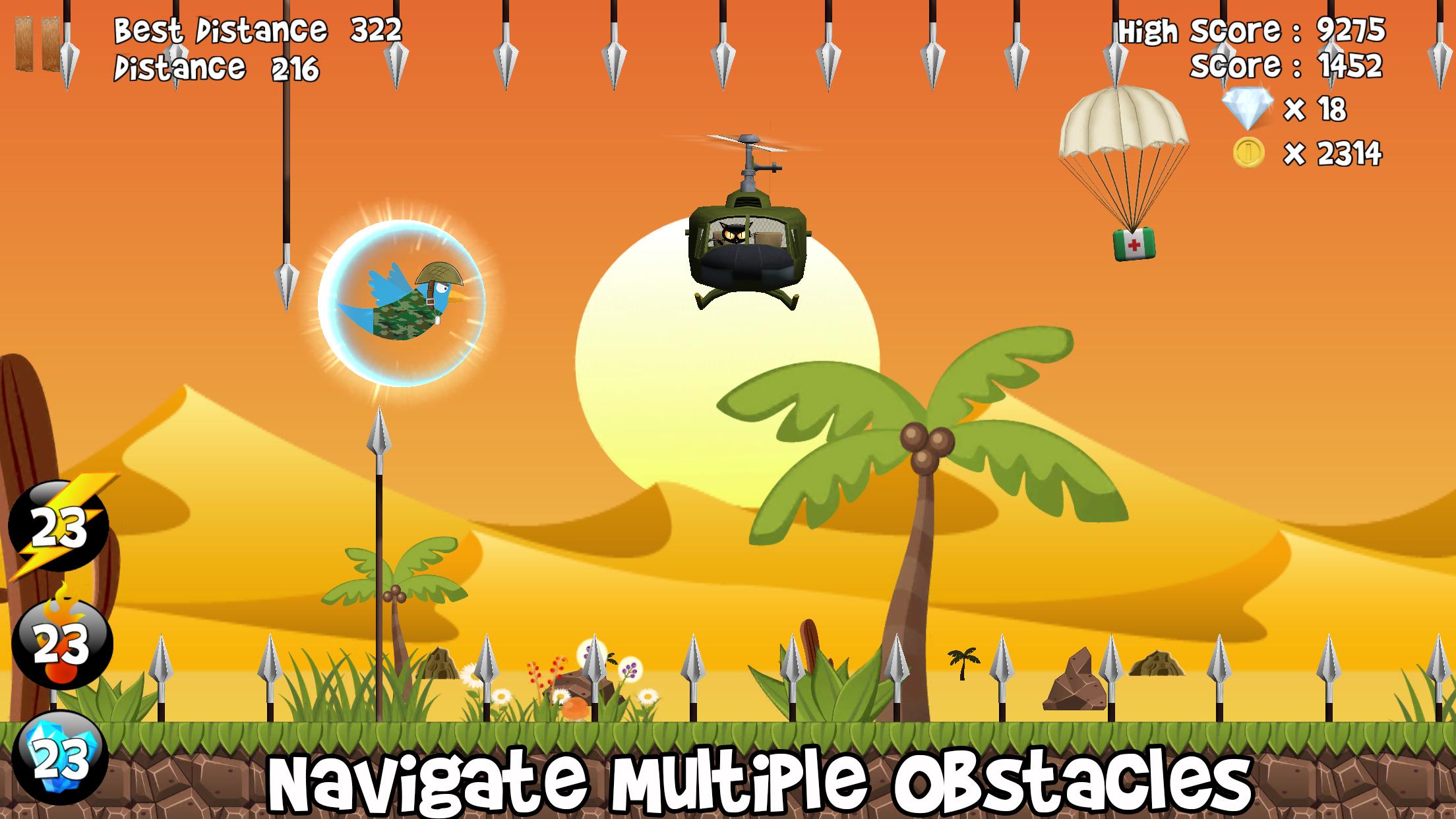 Angry Army Bird Flappys Rescue