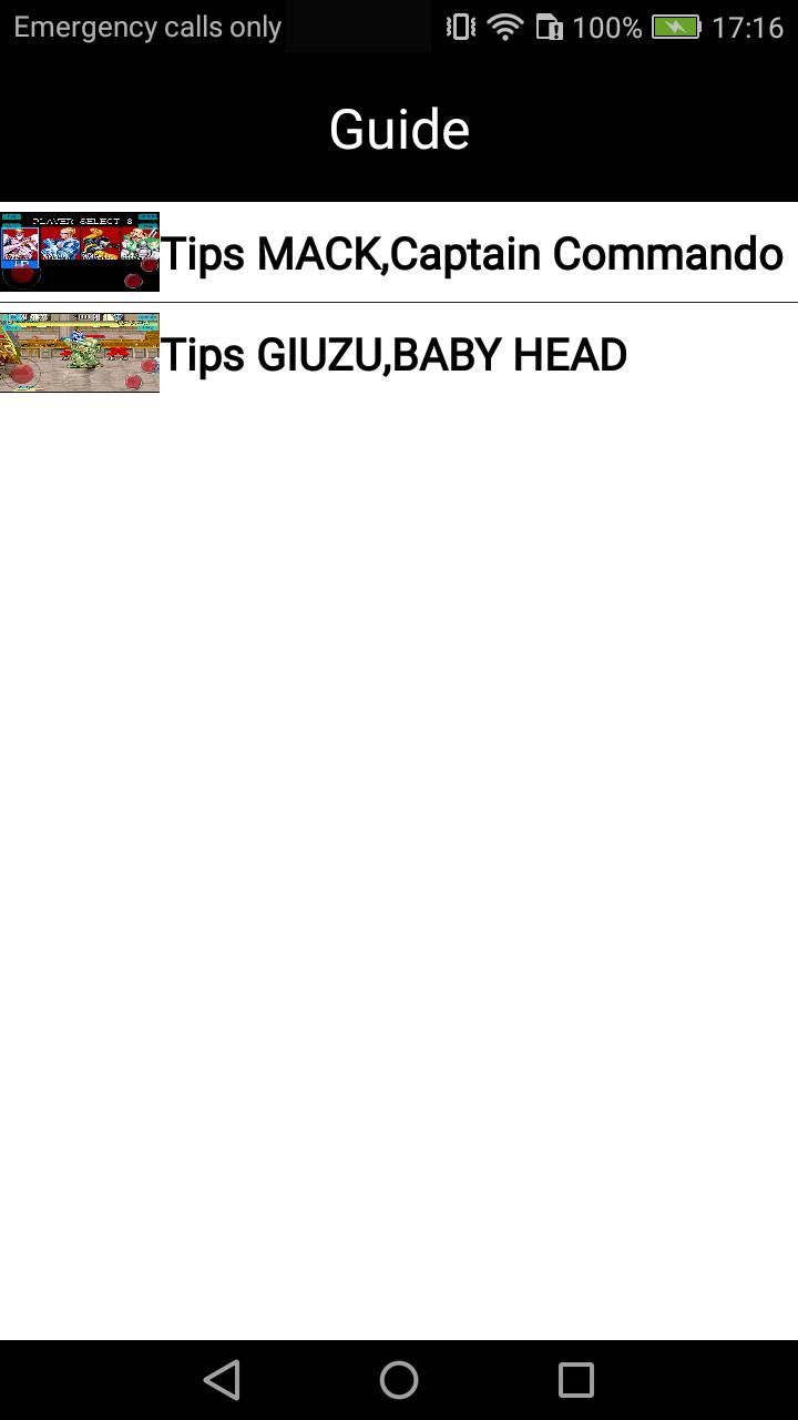 Guide for Captain Commando