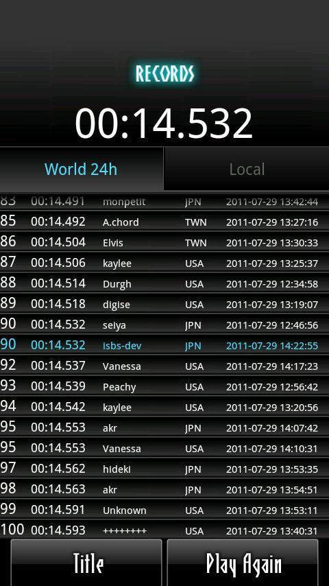 Light Speed Swipe WR