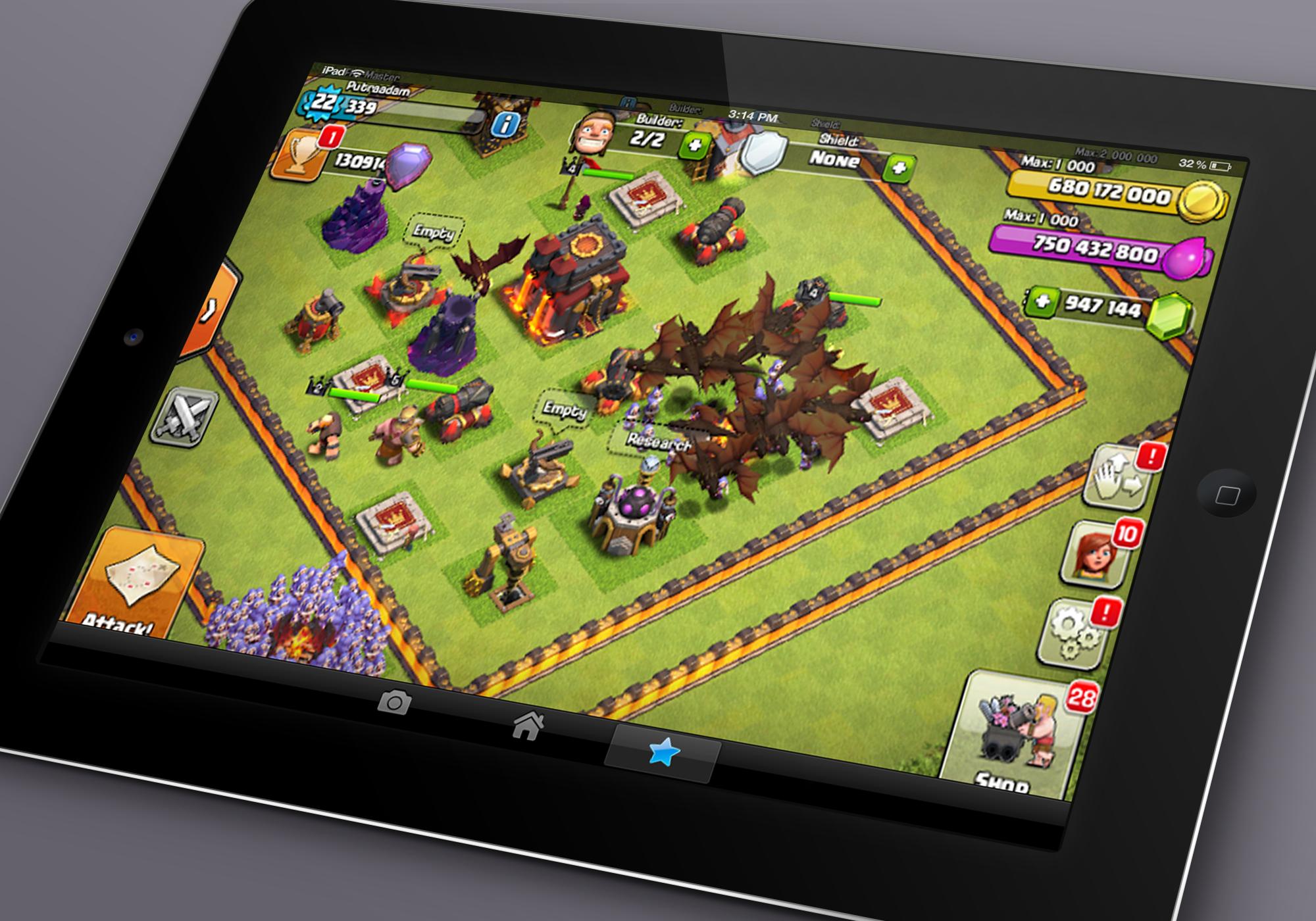 Gems COC Clash of Lights Magic Prank! v1.2.90