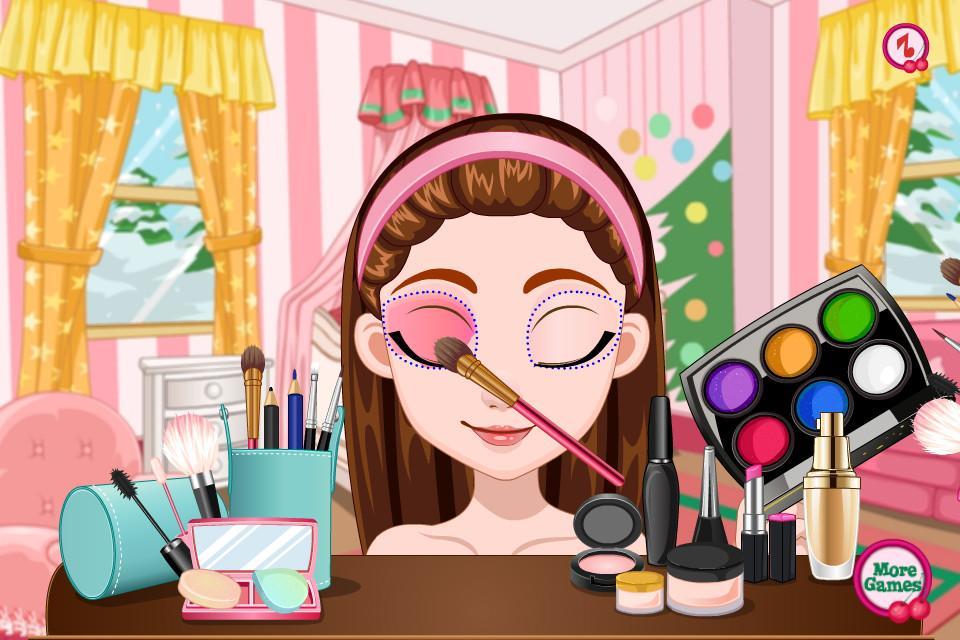 Cherry Christmas Make Up Look