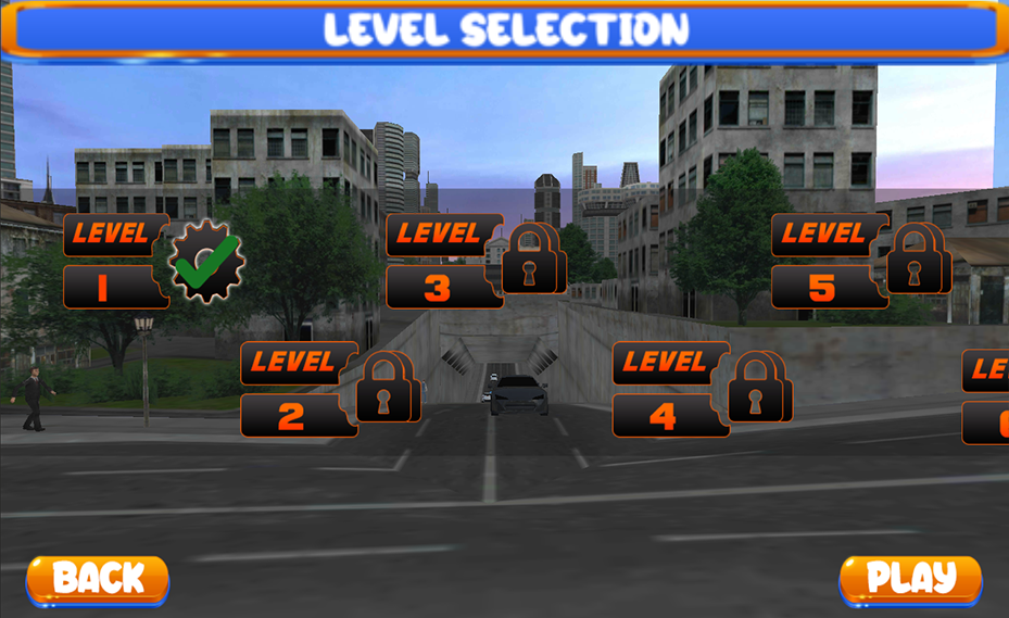 Orange Bus Parking Game