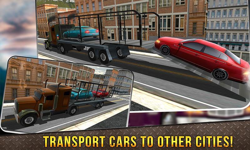 Truck Driver Car Transporter 3D: Big Truck Parking
