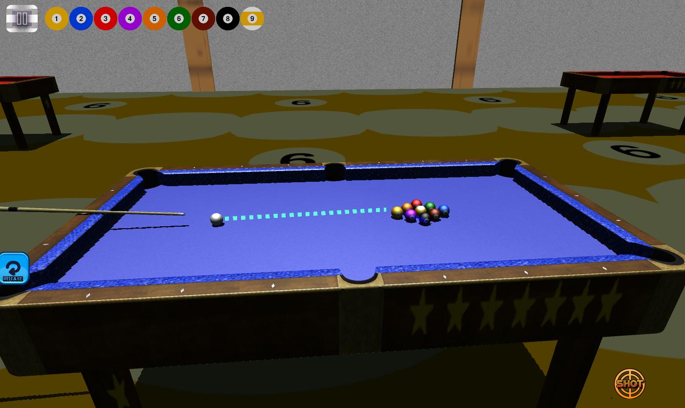 3D billiards 8 and 9 ball