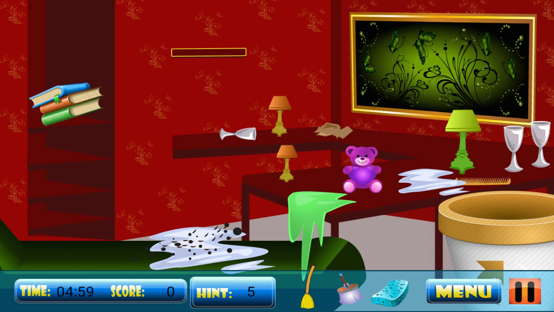 Cleaning Rooms Game