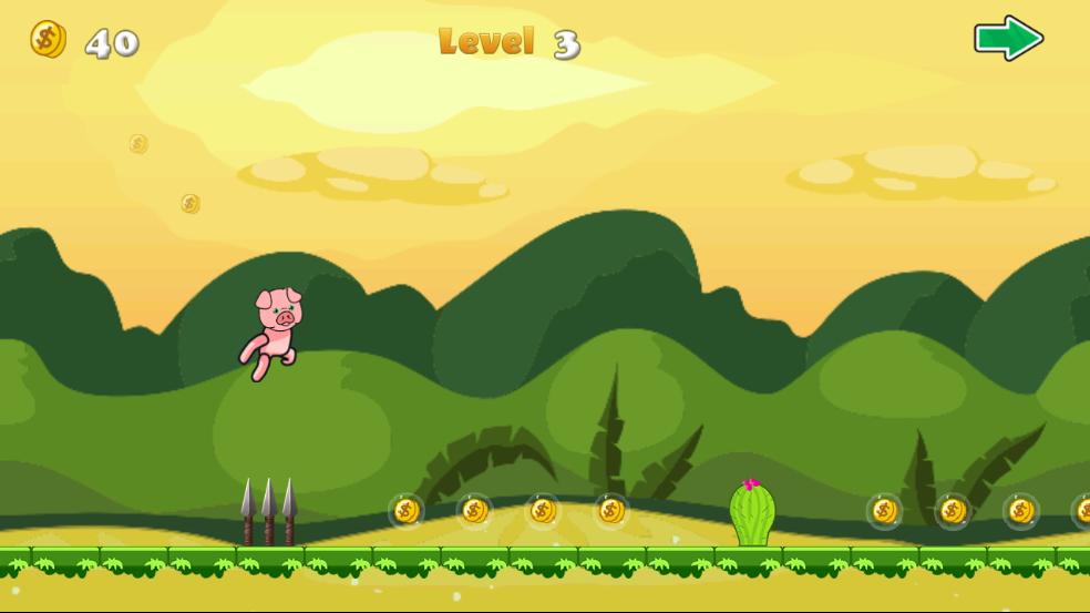 Pig Running Adventure