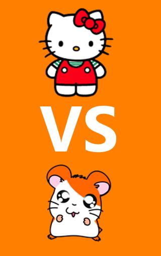 Hello kity vs Hamstero tic tac Toe  XO